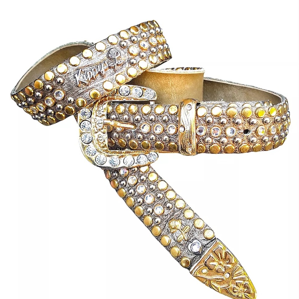 Kippys Gold and Silver Studded Belt VINTAGE 1980’s